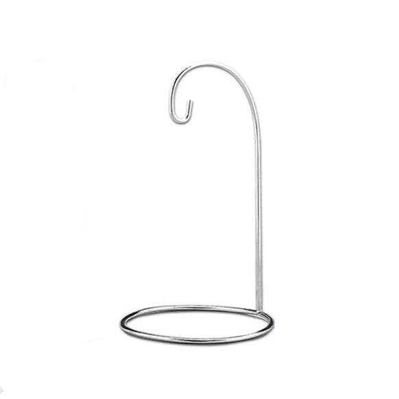 Single Chrome Ornament Stand - 9 Inch