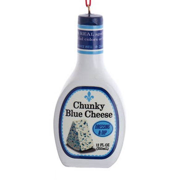 Replica of a Blue Cheese Dressing Bottle Christmas Ornament 