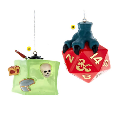 Dungeons & Dragons® Dice and Gelatinous Ornament DND1211A Gelatinous Cube DND1211B Dice