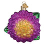 Purple and yellow Dahlia Ornament - Old World Christmas 