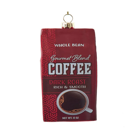 Dark Roast Coffee Bag Ornament J8863