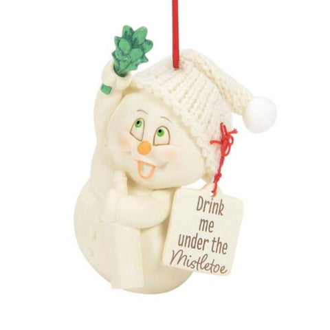 Snowpinion: Drink Me Under Mistletoe Snowpinion Ornament