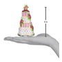 Elegant Wedding Cake Ornament in pinks and white - Old World Christmas