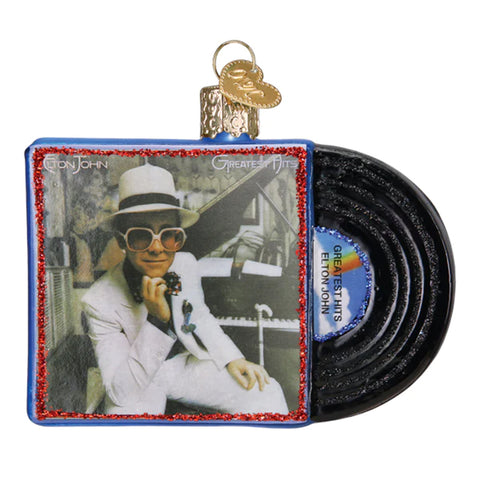 Elton John Greatest Hits Album Ornament - Old World Christmas 38068