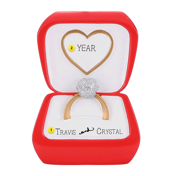 Engagement Ring in Box Can be personalized