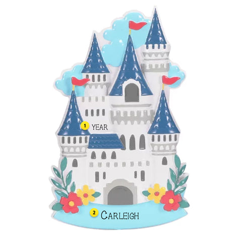 Personalized Fairytale Ice Castle Ornament OR2692