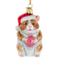 Personalized Festive Hamster Ornament