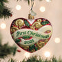 2025 First Christmas Heart Ornament - Old World Christmas