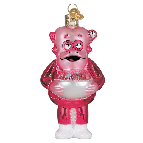 Franken Berry Glass Ornament figurine on white background