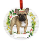 Personalized French Bulldog Ornament - Full Body Tan