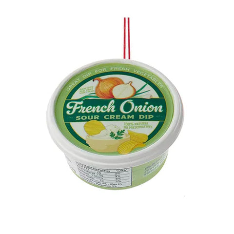 French Onion Dip Container Christmas Ornament 