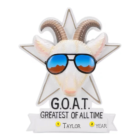 Personalized G.O.A.T. Ornament OR2788