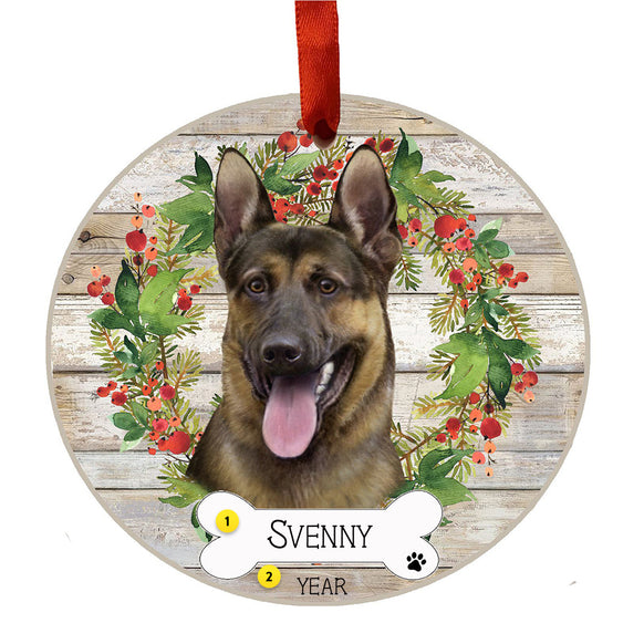 Personalized German Shepherd Ornament