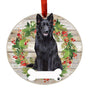 Personalized German Shepherd Ornament - Full Body-Black
