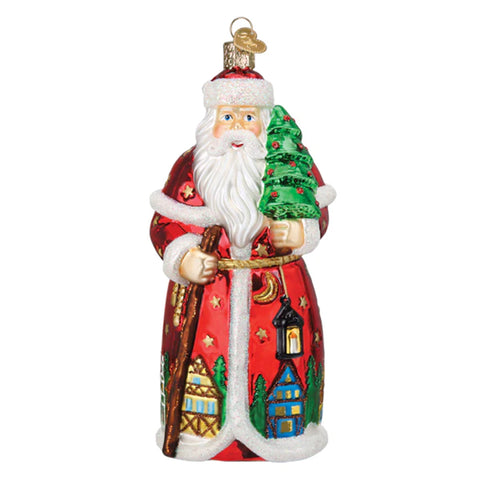 German Santa Ornament - Old World Christmas 40347