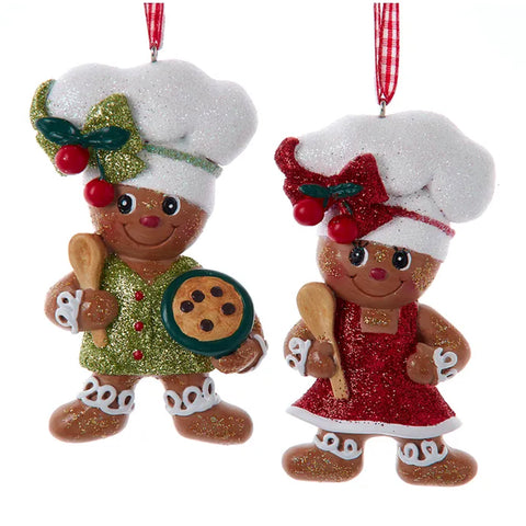 Gingerbread Boy or Girl with Spoon Ornament