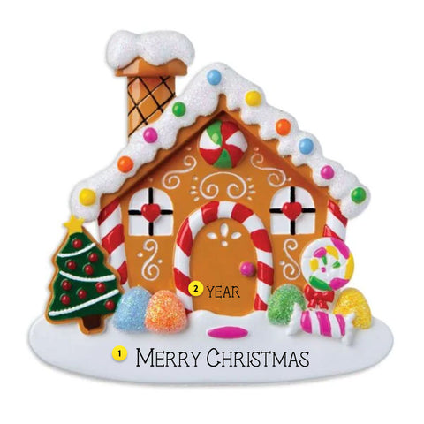 Personalized Gingerbread House Ornament