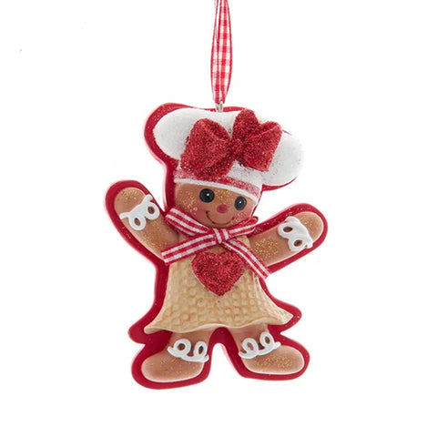 Gingerbread Girl in a Dress Ornament