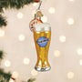 Glass Of Blue Moon Beer Ornament - Old World Christmas