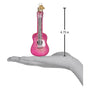 Pink Glittered Glam Guitar Ornament - Old World Christmas