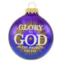 Personalized "Glory to God" Bulb Ornament