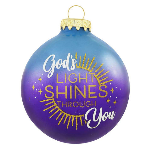 Personalized "God's Light Shines Through" Bulb Ornament