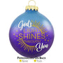 Personalized "God's Light Shines Through" Bulb Ornament