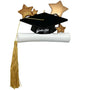 Graduate Ornament in black and golds