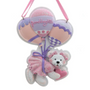 Granddaughter Bear Ornament with Balloons