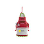 Grandma’s Baking Crew apron ornament with baking tools, festive red and green holiday details, and sample year personalization.