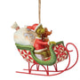 Grinch/Max in Sleigh Ornament