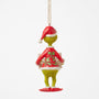 Grinch Reading a Book Ornament - Jim Shore