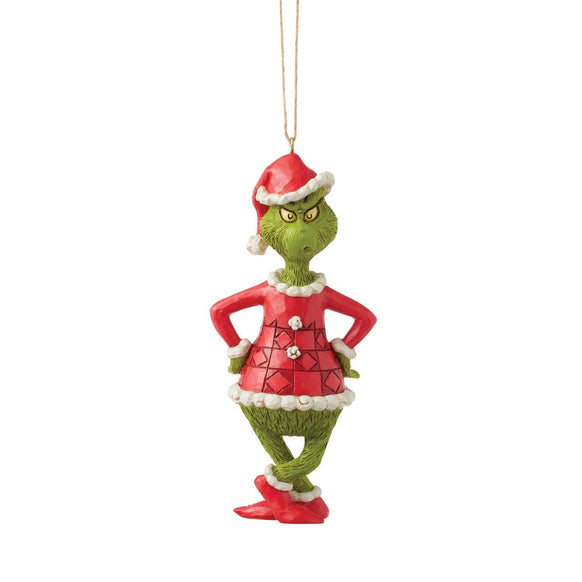 Grinch With Hands On Hip Ornament - Jim Shore