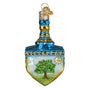 Hanukkah Dreidel Glass Ornament - Old World Christmas