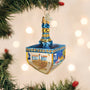 Hanukkah Dreidel Glass Ornament - Old World Christmas