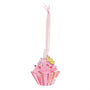 Happy Birthday Cupcake Ornament Pink
