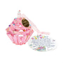Happy Birthday Cupcake Ornament Pink