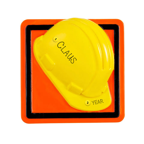 Personalized Hard Hat Ornament