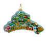 Hawaii Cityscape Glass Ornament C7742 front