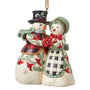 Highland Glen Snowman Mr&Mrs Ornament - Jim Shore