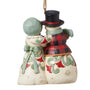 Highland Glen Snowman Mr&Mrs Ornament - Jim Shore