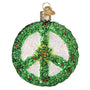 Holly Peace Symbol Ornament - Old World Christmas 36339