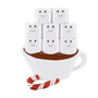 Personalized Hot Chocolate Family of 8 Ornament
