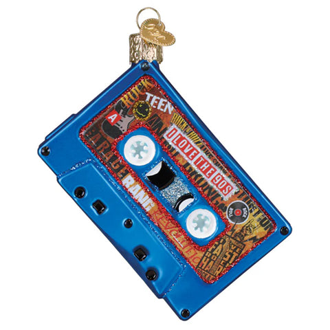 I Love The 90's Mixtape Glass Ornament - Old World Christmas