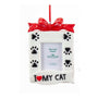 Personalized I Love My Cat Frame Ornament