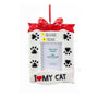 Personalized I Love My Cat Frame Ornament