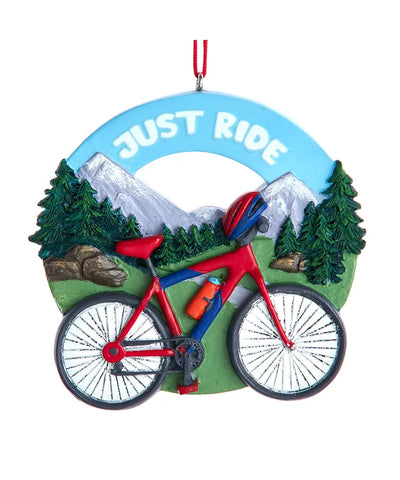 "Just Ride" Bike Ornament