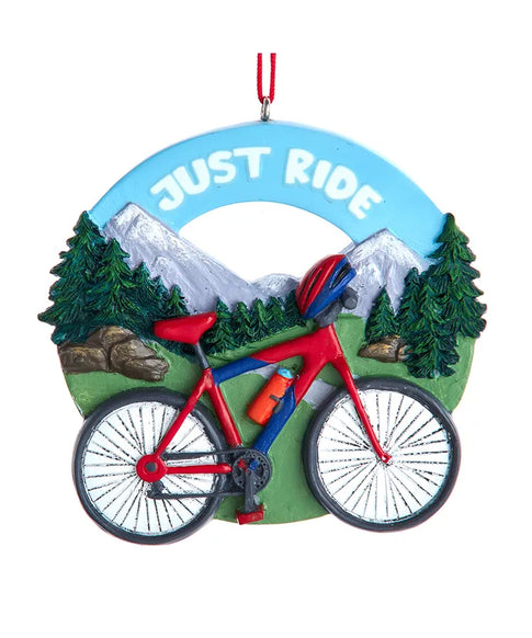 "Just Ride" Bike Ornament