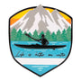 Adventure Badge Kayaking Ornament OR2753
