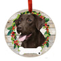 Personalized Labrador Ornament - Chocolate